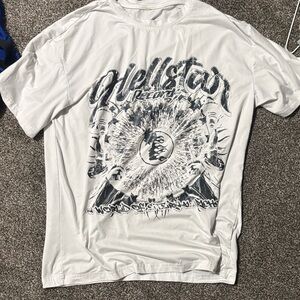 Hellstar Records White Graphic Tee